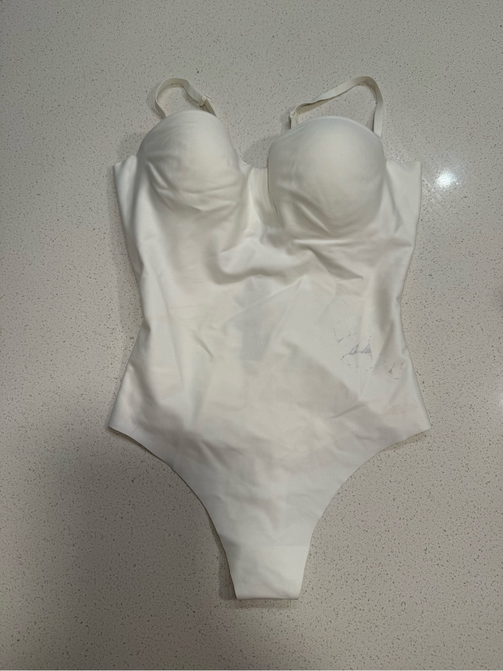 Skims Body Molded Underwire Thong Bodysuit Ivory Medium - Picture 6 of 16